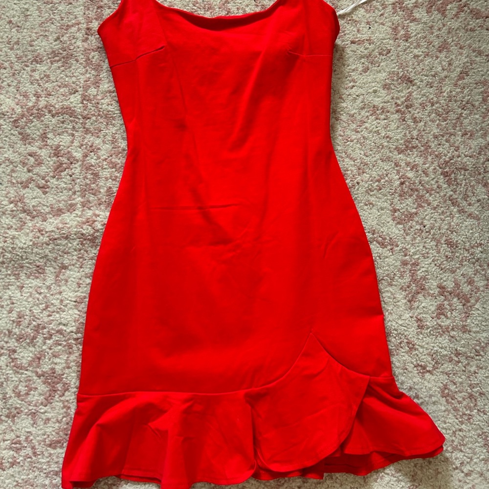 Princess Polly Red Ruffle Mini Dress - Picture 2 of 3